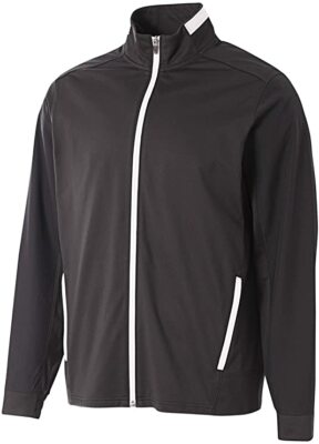 A4 Men's Long Sleeve Full Zip Fleece Track Jacket Size: Small
