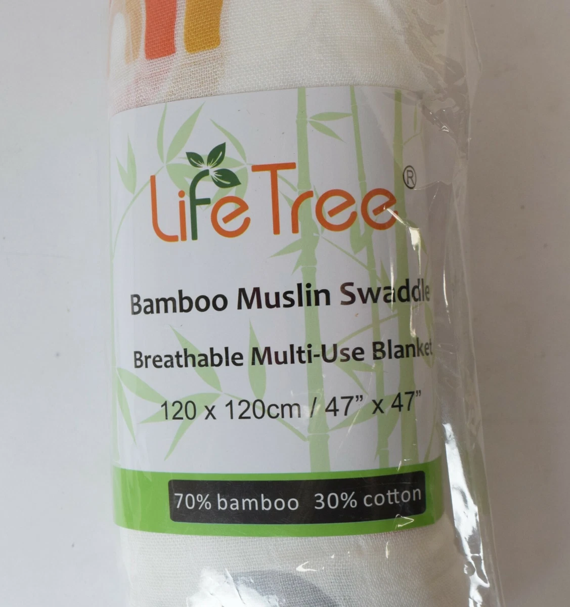 Life tree hot sale bamboo muslin swaddle