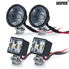 2PCS LED Lights Headlights Spotlight for 1/8 1/10 RC TRX4 TRX6 Axial Redcat RR10
