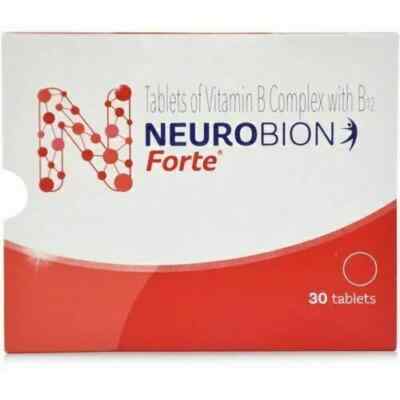 Pack Of 2 X Neurobbion Forte Vitamin B Complex With B12 OTC (30 tab