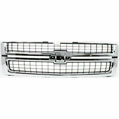 Front Bumper Chrome Kit With Brackets For 2007-2010 Chevy Silverado 2500HD/3500 – Complete Set 11 thumbnail image