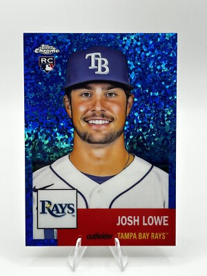 Josh Lowe 2022 Topps Chrome Platinum Blue Diamond Refractor RC #363 Rays  /199