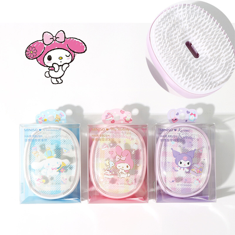 MyMelody Cinnamoroll Kuromi Massage Hair Comb Portable Comb Girl