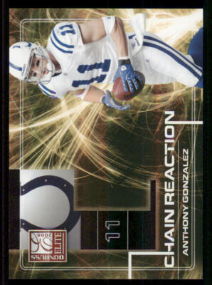 2008 Donruss Elite Chain Reaction Gold #21 Anthony Gonzalez /800