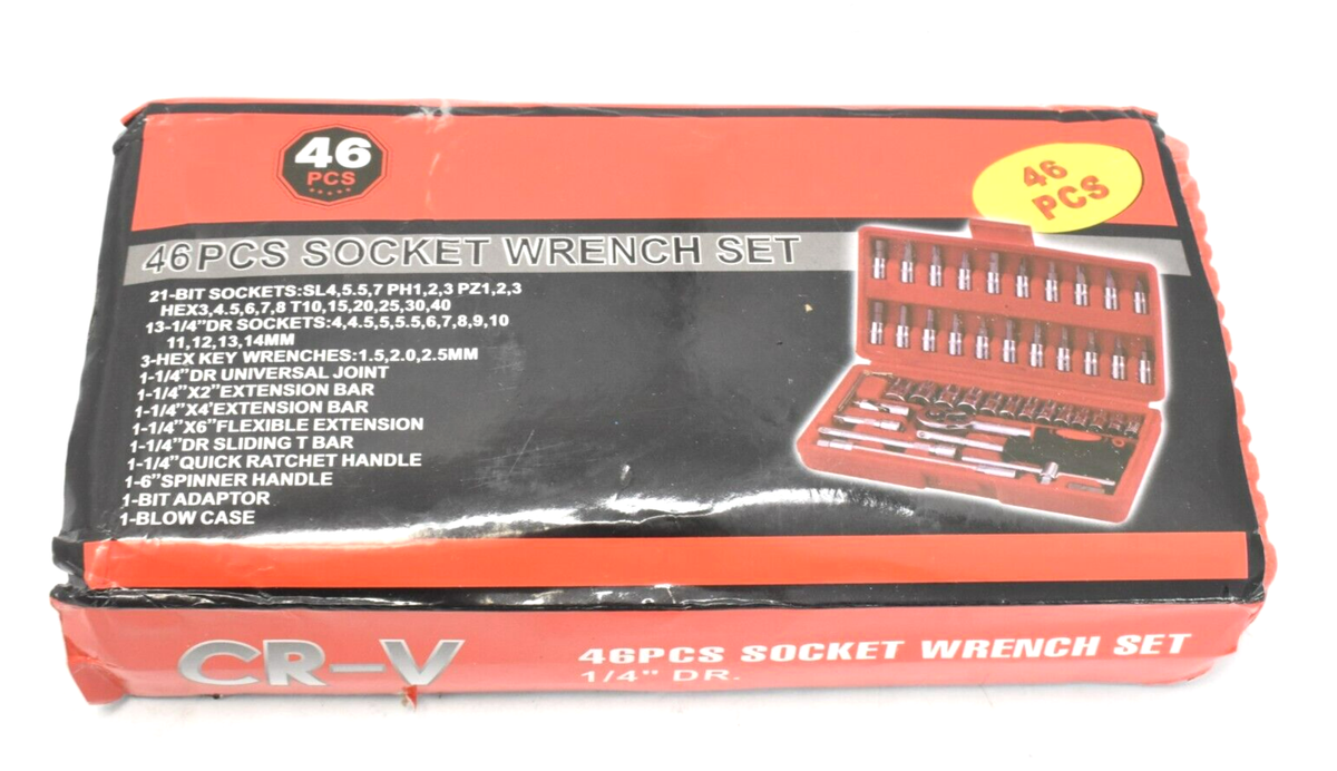 46 Piece Socket Wrench Set 1-1/4