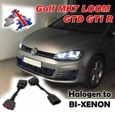 Golf MK7 Retrofit Halogen to Bi Xenon Headlight Adapter Loom Wiring 2013-2016