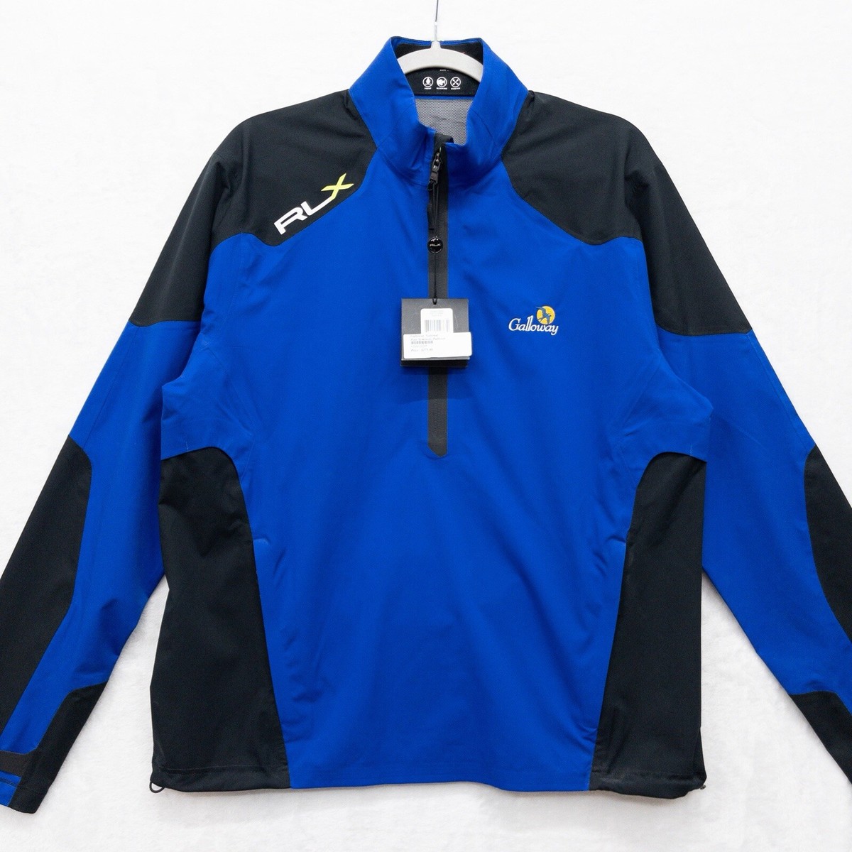 RLX Jacket Windbreaker Medium Blue Ralph Lauren Golf Galloway Water Proof  NEW