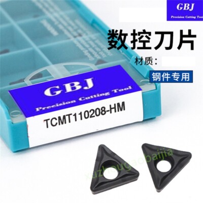 GBJ-CNC TCMT110208-HM TCMT21.52 GBJ252  10pcs Carbide turning inserts For steel