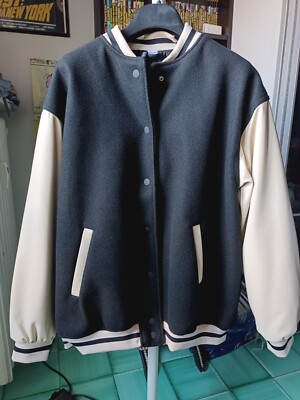 DIVIDED H&M Baseball Jacke College blue/white oldschool campus Damen Jacke