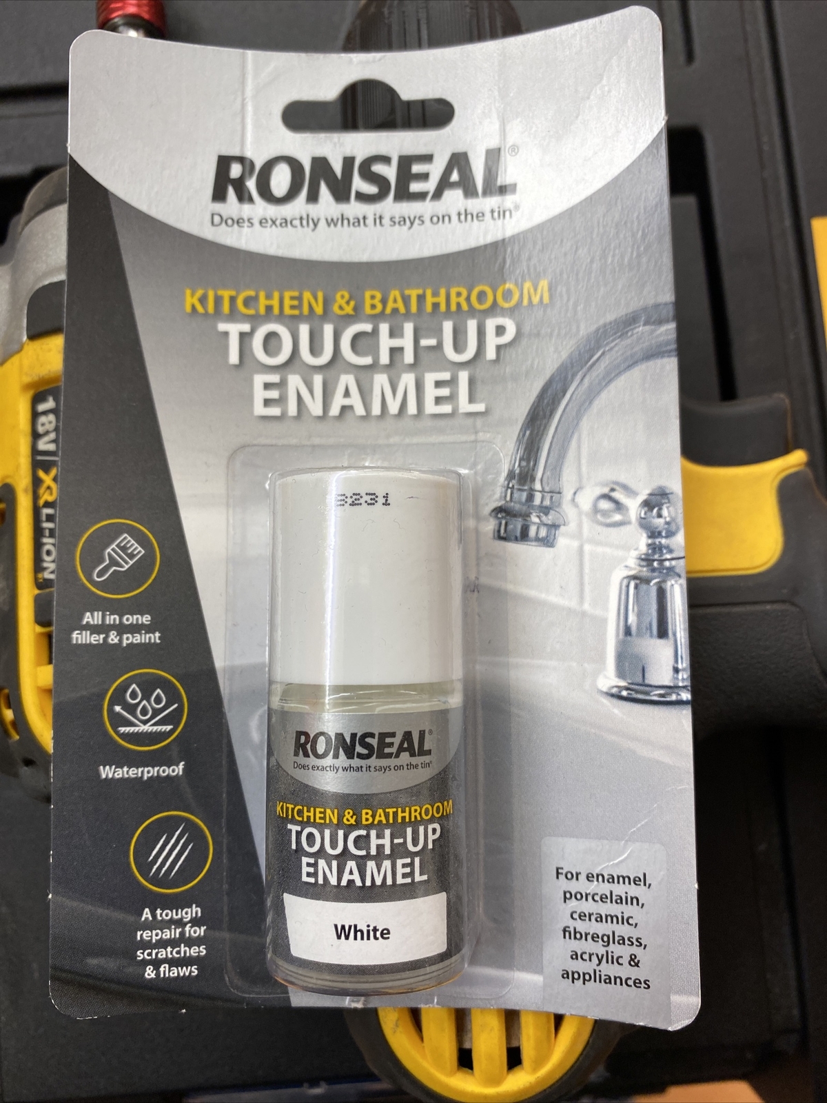 Ronseal RSLKBTUE Kitchen and Bathroom Touchup Enamel White for sale online eBay