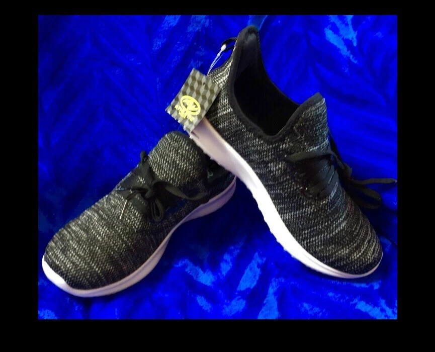 Athletic works athletic knit lightweight memory foam sneaker,Black,size 9