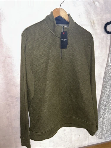Mens Ted Baker 1/4 Zip Jumper. New Tagged Size XL