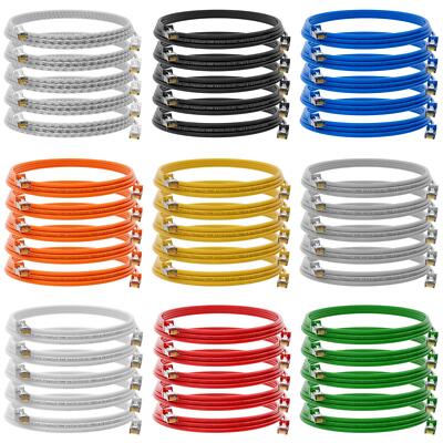5x Stück CAT 6 Patchkabel Kupfer S/FTP Netzwerk Internet Ethernet LAN RJ45 Kabel