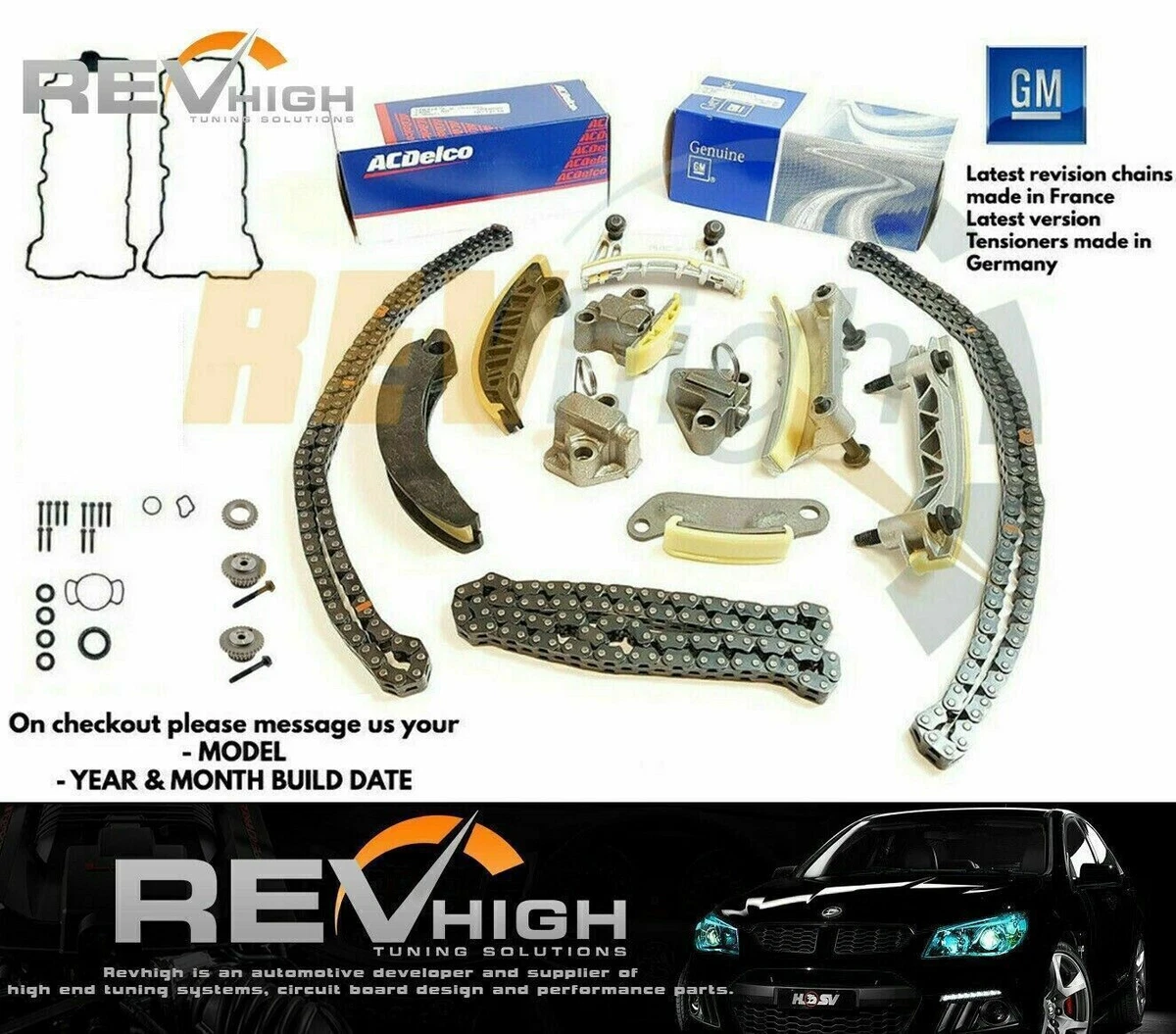 Genuine GM GEARS GASKET Holden Captiva 2011 onwards 2.4L 4cyl turbo timing chain