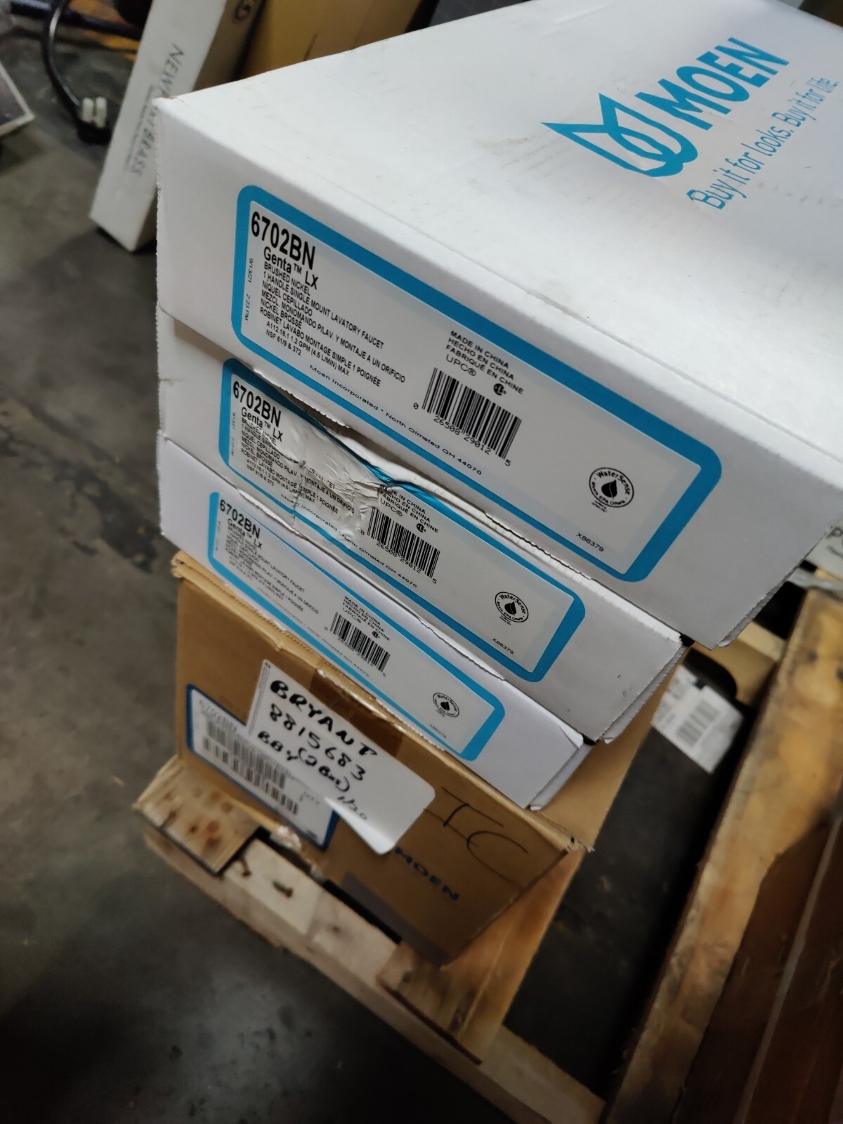 Moen 6702BN Genta OneHandle High Arc Bathroom Faucet Brushed Nickel