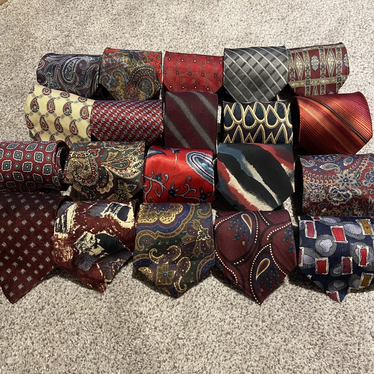 LOT of 20 DESIGNER Silk Neckties Hilfiger Stafford Gant WHOLESALE Ties RESALE