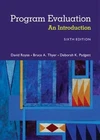 Program Evaluation: An - Paperback, by Royse David; Thyer - Very Good