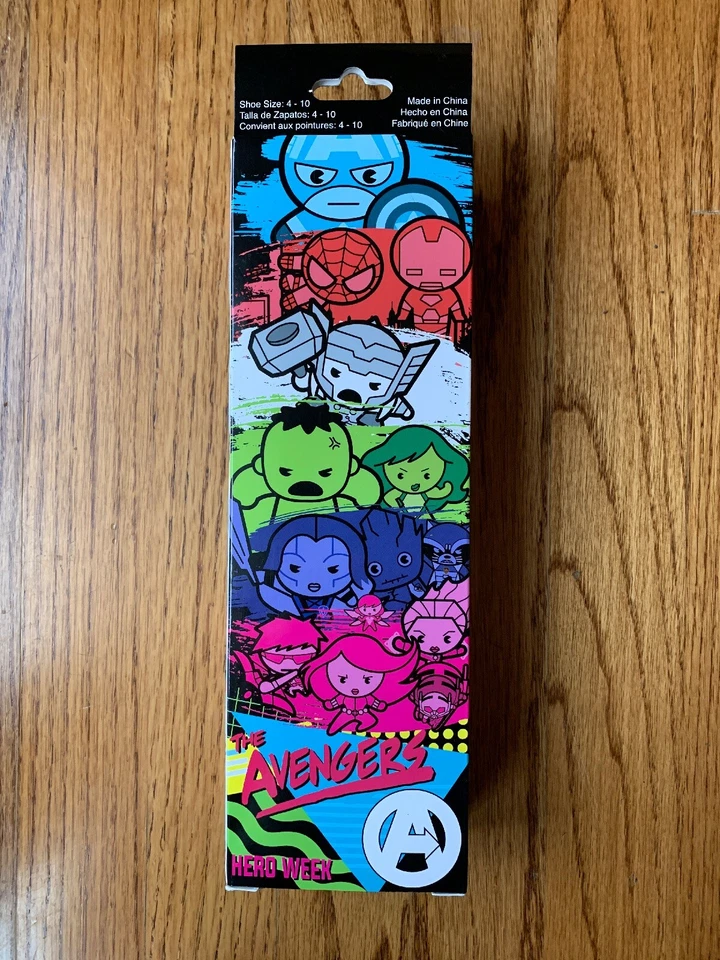 NUEVO 7-pk MARVEL Hero Week Mujer Vengadores Corte Bajo Una Semana De Calcetines Foto 4 de 4