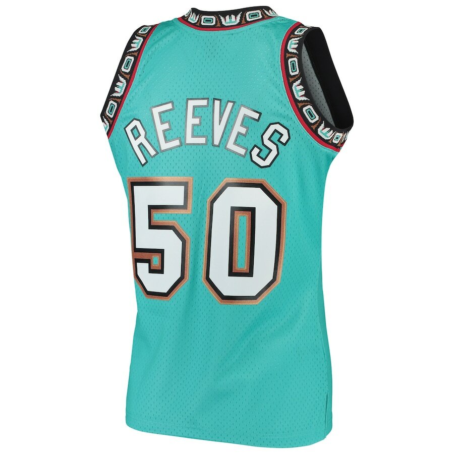 Vancouver Grizzlies Bryant Reeves Mitchell Ness Teal 1995/96 NBA