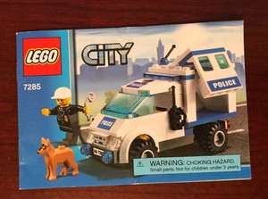 instrucciones lego camion policia