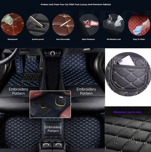 For Hummer H2 H3 H3T All Models Car Floor Mats Custom Waterproof Carpets Liner - Picture 23 of 37