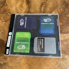 VTG Playstation Memory Card Lot Of 4 Mad Catz Nukem Spiro Tourismo Tekken 2000