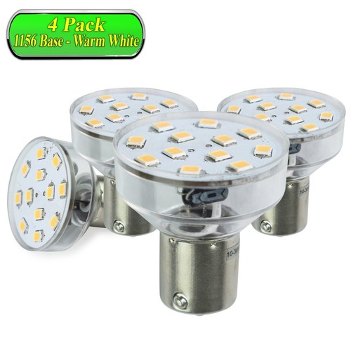 4 Pack LeisureLED RV LED Light 1156 1139 1141 1383 LED Bulb 2 Watt 250