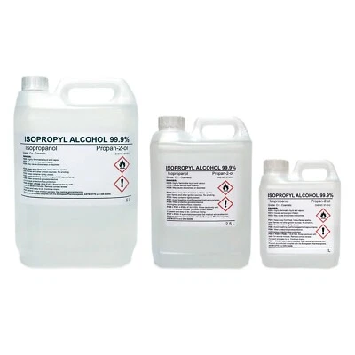 Isopropyl Alcohol Isopropanol IPA 99.9% Pure Propan 2 ol Cleaner UK