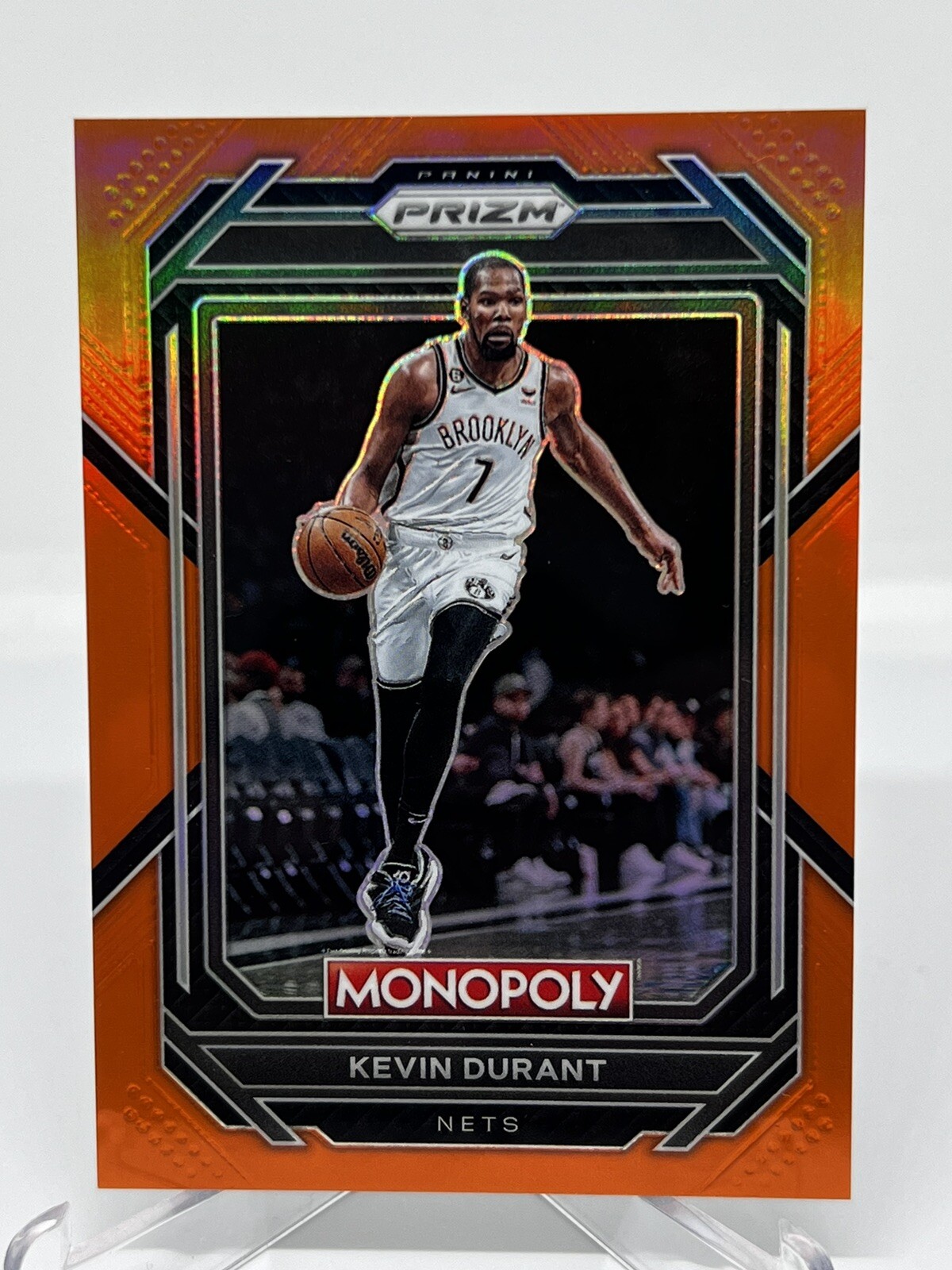2022-23 Panini Prizm NBA Monopoly KEVIN DURANT Orange #/124 NETS #7