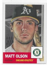 2018 Topps Living now  - Matt Olson #21 Athletics A's - 1953 Design