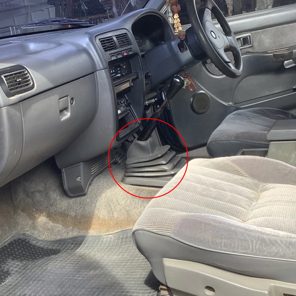 PARA PICKUP NISSAN NAVARA D21 E24 1994-1997 PALANCA DE CAMBIOS CUBIERTA MALETERO GOMA Foto 3 de 4