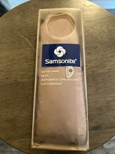 Samsonite Ultra Mini Lightweight Tan Pocket Size Aluminum Frame Umbrella NEW