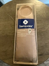 Samsonite Ultra Mini Lightweight Tan Pocket Size Aluminum Frame Umbrella NEW