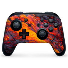 Nintendo Switch Pro Controller Skin Decal Vinyl Wrap - Charred Lava volcano ash