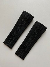 CORUM Bubble Rubber Watch Band Strap Black 23.5MM