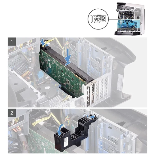 Staffa supporto scheda video 0X8YWY per Dell T3640/5820/7920 Alienware Aurora R11 - Foto 6 di 6