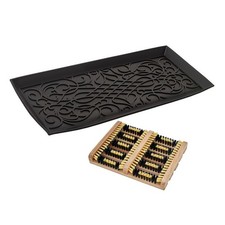 Superio Shoe  Boot Tray with Scraper, Floor Protection and Multipurpose