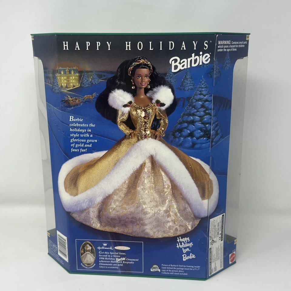 Barbie afroamericana Happy Holiday 1994 edición especial, ojos verdes vintage  Foto 4 de 4