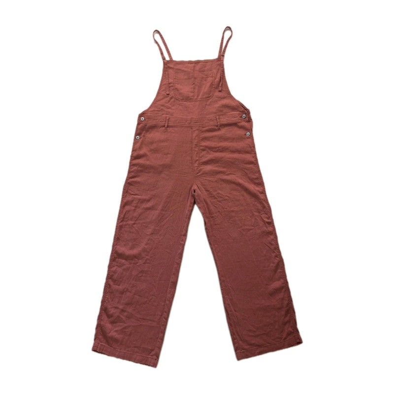 American Eagle Overalls XL NEW Orange Linen Blend Baggy Wide Leg Pants Cute! 😸