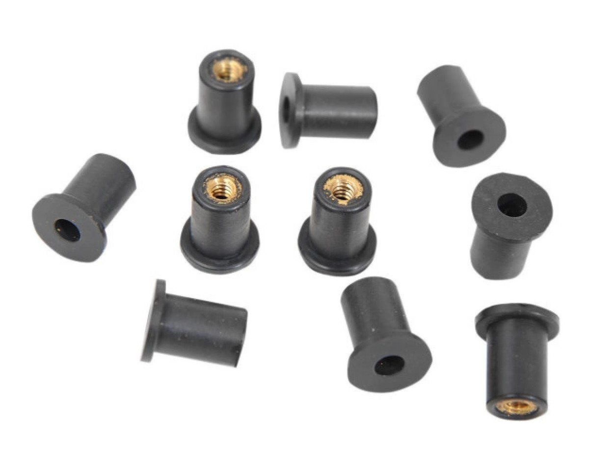 Drag Specialties Nut Well (5210) 6-32 10Pk Harley-Davidson # 5210