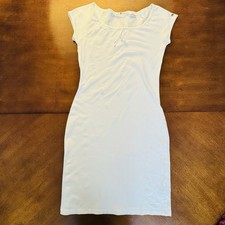 tommy hilfiger women dress Medium White RN 66476 97% Cotton