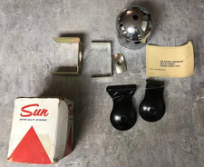 Vintage Sun Electric Nc-5 Tachometer Chrome Mounting Cup Kit W Box Brackets