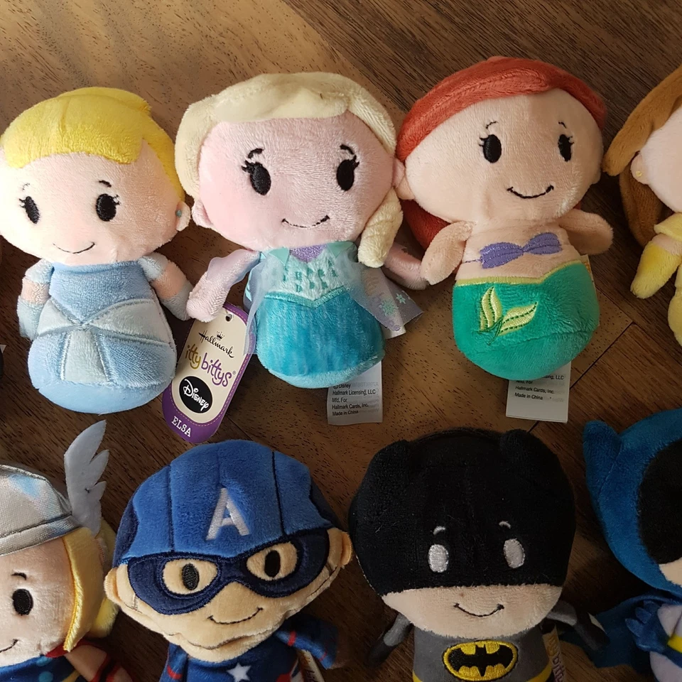 Hallmark ITTY BITTIES Stuffed Plush Soft Toy Bundle Disney Marvel DC Star Wars - Изображение 3 из 4