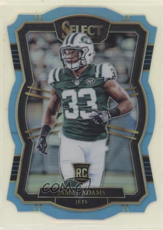 2017 Panini Select Premier Level Die-Cut Light Blue Prizm 67/99 Jamal Adams is2