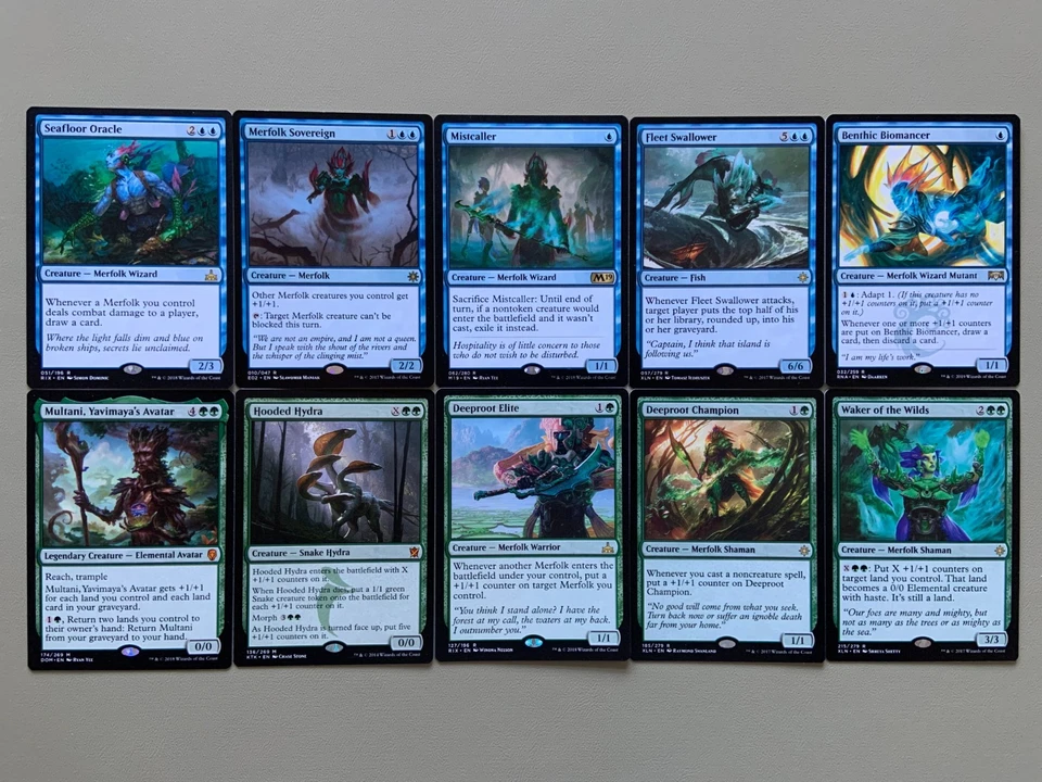 MTG Blue Green UG Tishana, Voice of Thunder Merfolk Commander Deck XLN COM EDH - Image 2 of 4