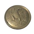 CIVIL WAR-ERA U.S. EAGLE BRASS UNIFORM BUTTON–OLIVE BRANCH & ARROWS (LARGE COAT)