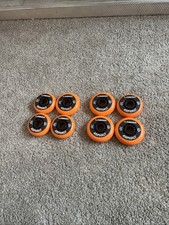 LABEDA Asphalt Inline Skate Wheels Orange 80mm 8 Pack Outdoor Durable Perform