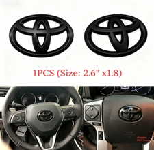 1Set 3D Black Steering Wheel Overlay For Tacoma Tundra Corolla Camry Highlander