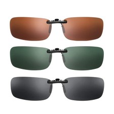 UV Protection Polarized Clip Ons Anti Glare for Driving Over Prescription Shades