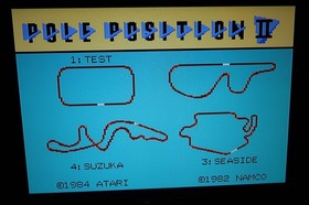 Atari 7800 POLE POSITION II Cartridge - Tested & WORKS